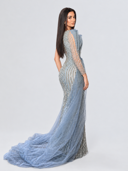 Imani Long Sleeve Side Skirt Dress
