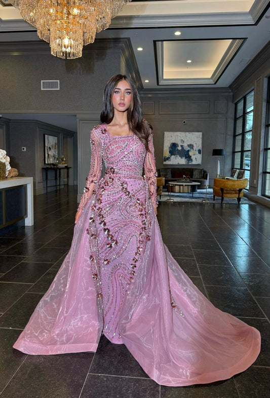 Zaina Dual-layered Silhouette Consisting Voluminous Overskirt