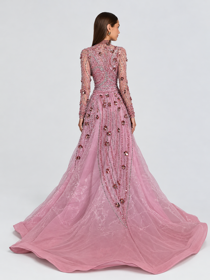 Zaina Dual-layered Silhouette Consisting Voluminous Overskirt